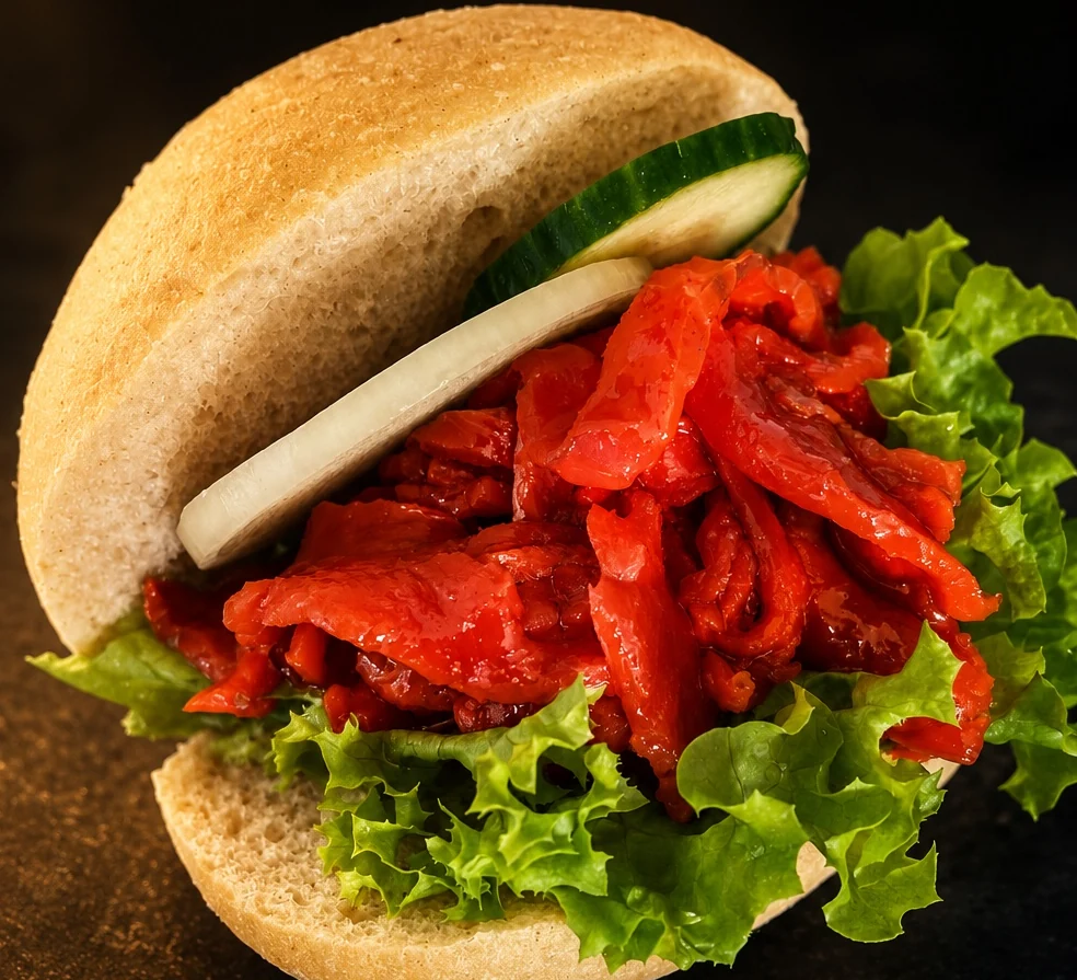 Seelachsfilet im Brötchen